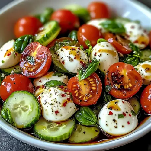 Cucumber Caprese Salad