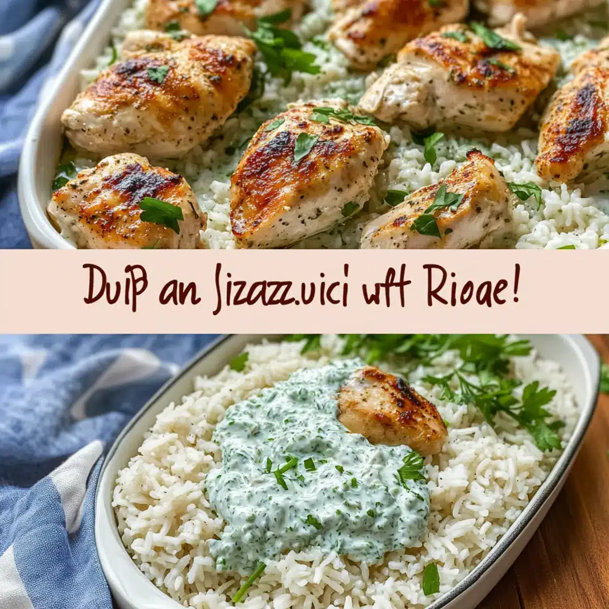 Dump-and-Bake Chicken Tzatziki