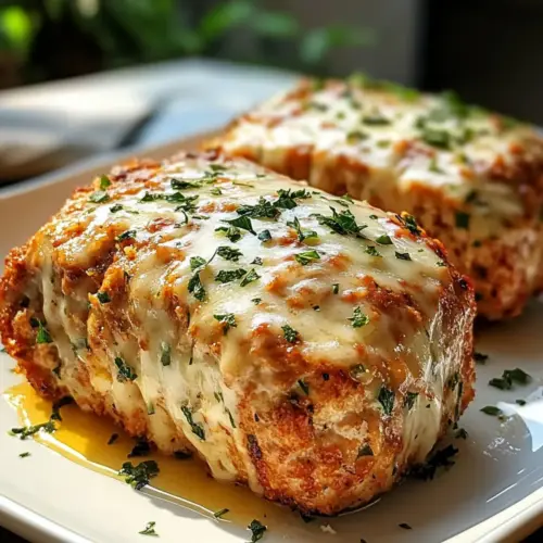 Garlic Parmesan Chicken Meatloaf