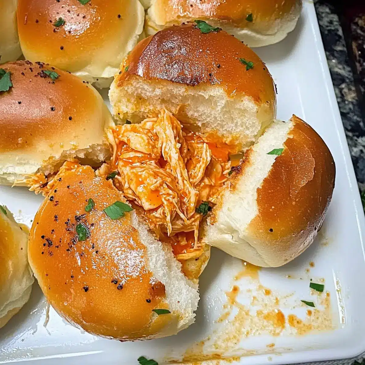 Spicy Buffalo Chicken Sliders