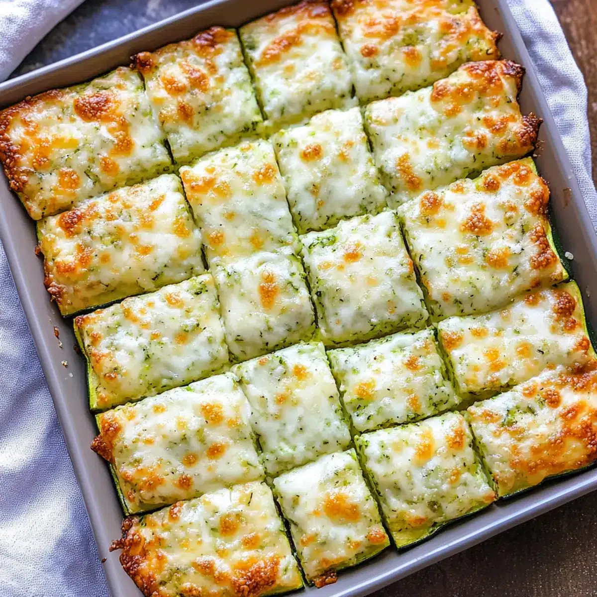 Cheesy Zucchini Breadsticks