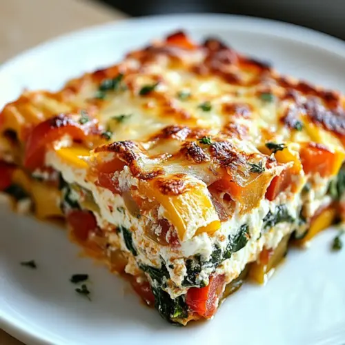 High Protein Veggie Lasagna