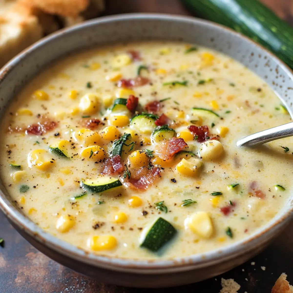 Summer Corn and Zucchini Chowder