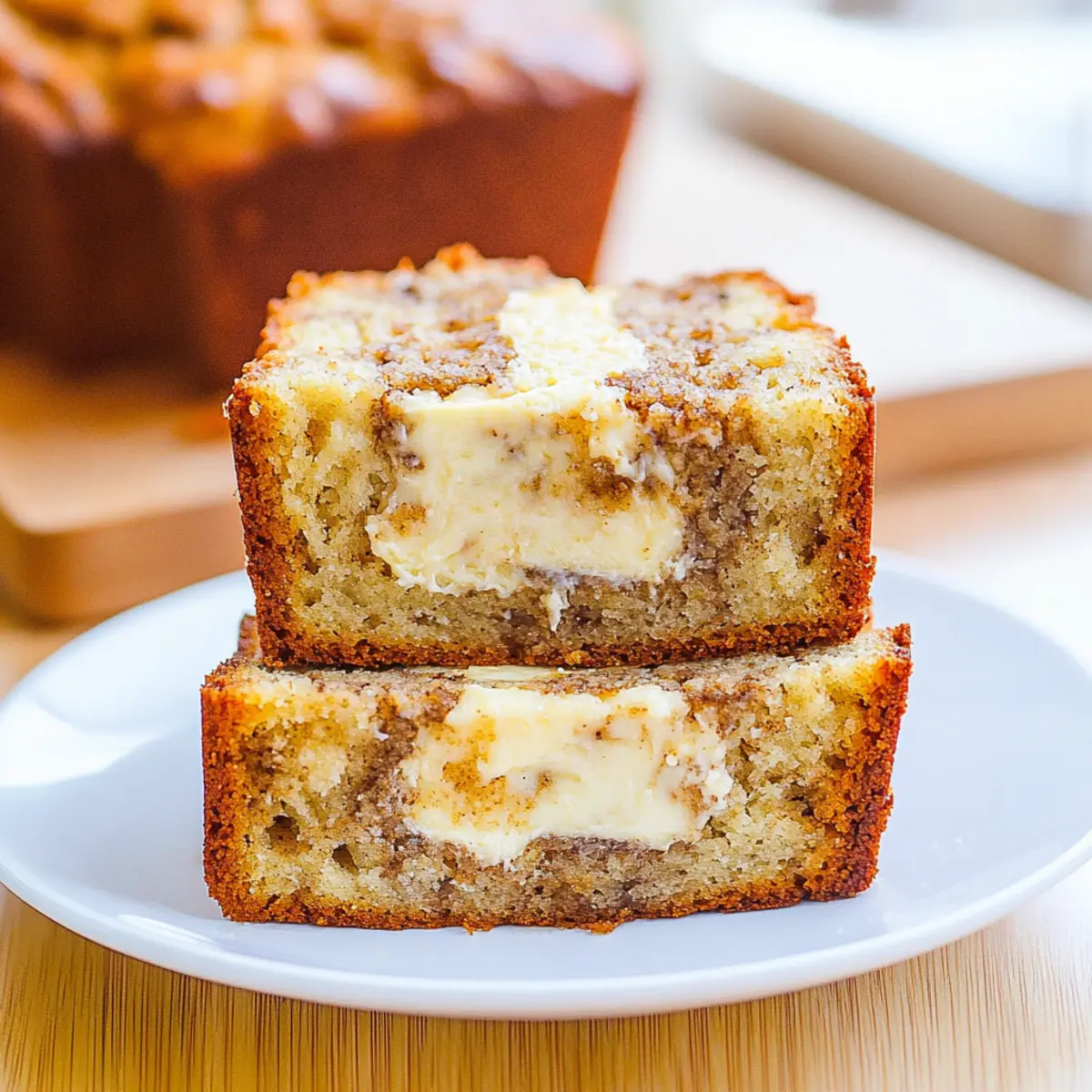 Cream Cheese-Filled Banana Bread