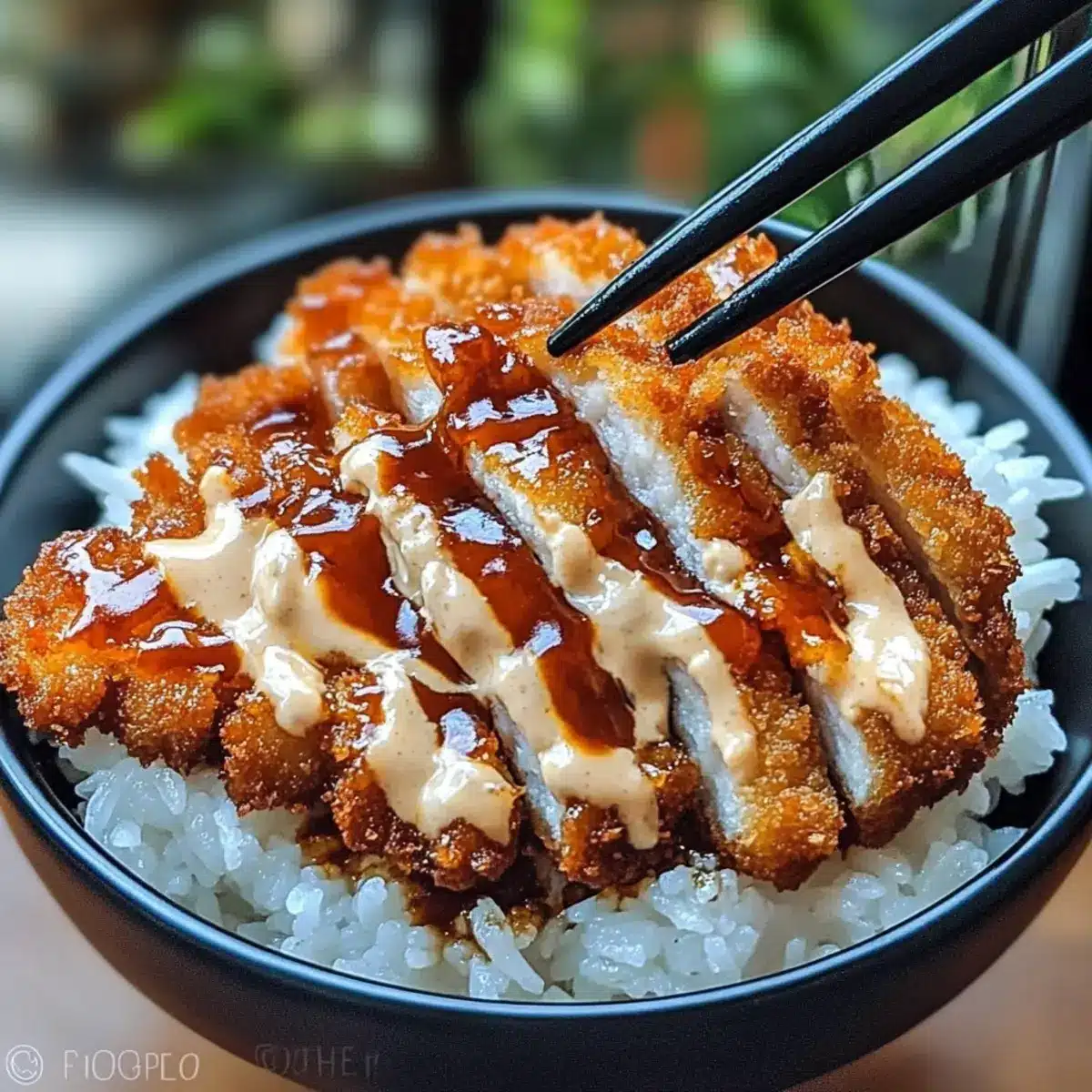 Japanese Katsu Bowls with Tonkatsu Sauce