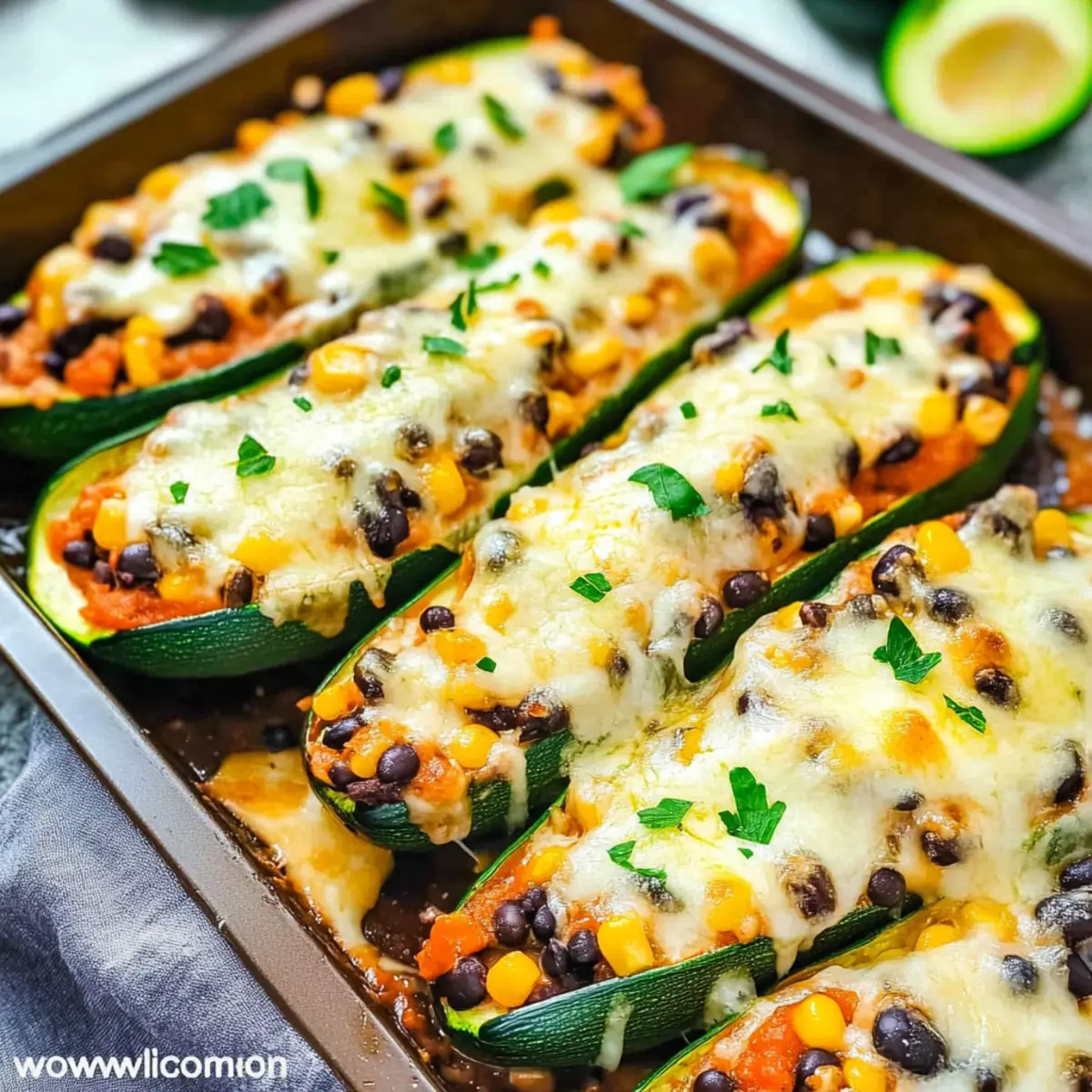 Mexican Zucchini Boats