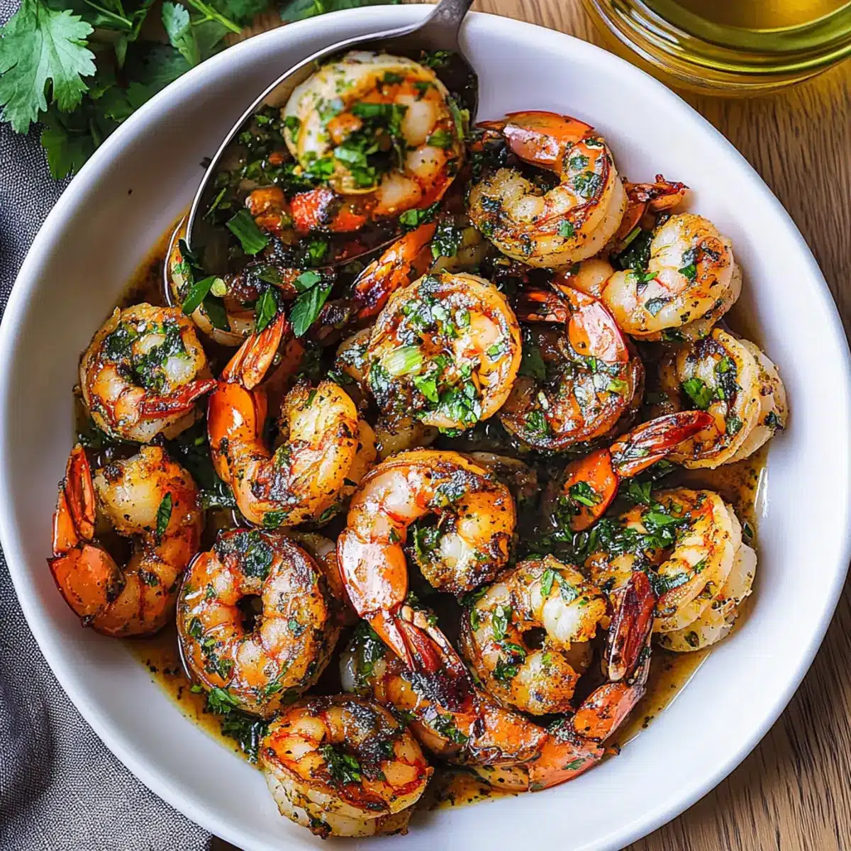Pan Seared Chimichurri Shrimp