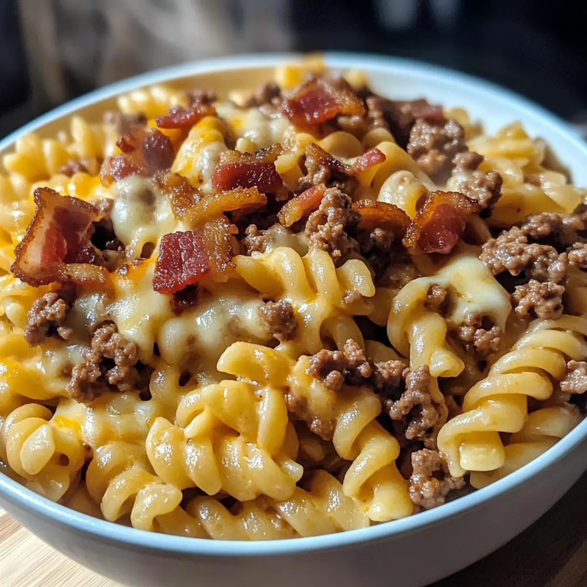 Bacon Cheeseburger Pasta