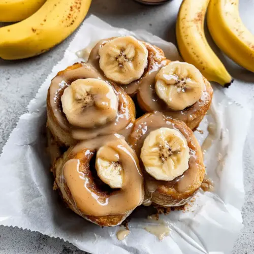Peanut Butter Banana Cinnamon Rolls
