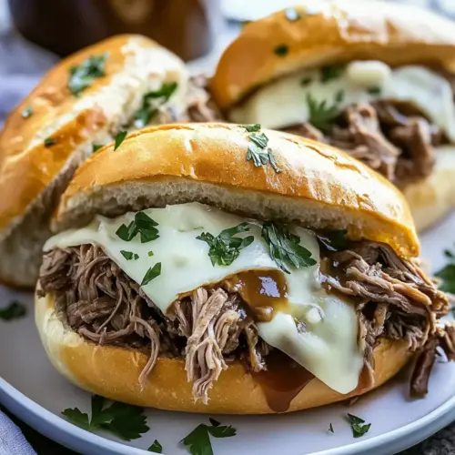 Crockpot French Dip Sandwiches