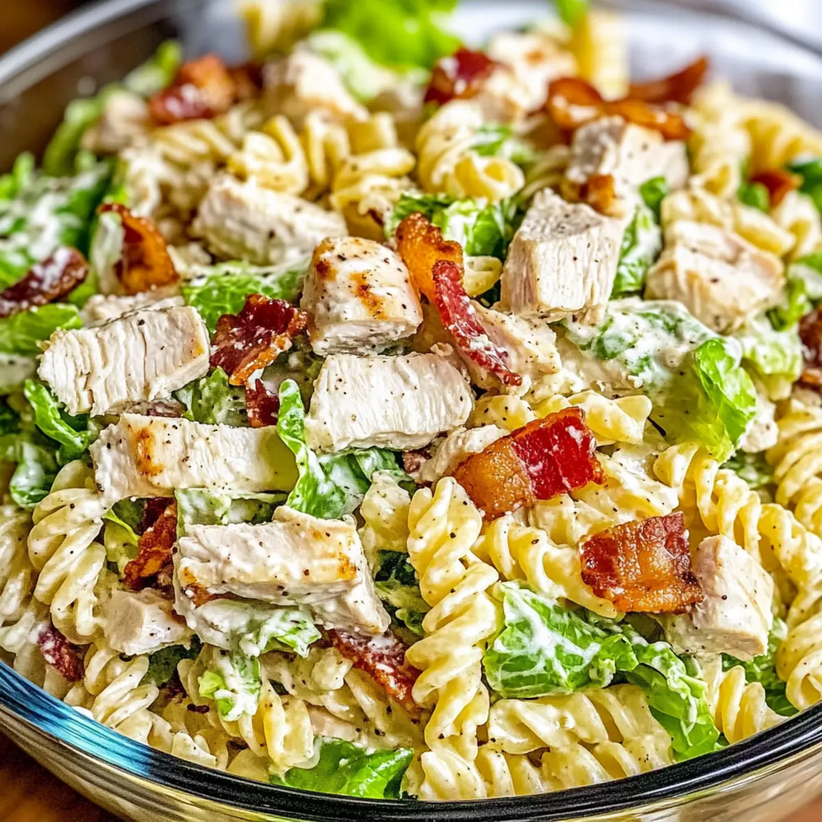 Chicken Caesar Pasta Salad