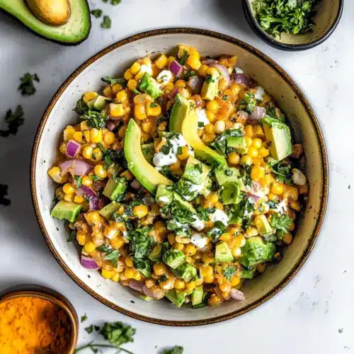 Grilled Corn and Avocado Salad
