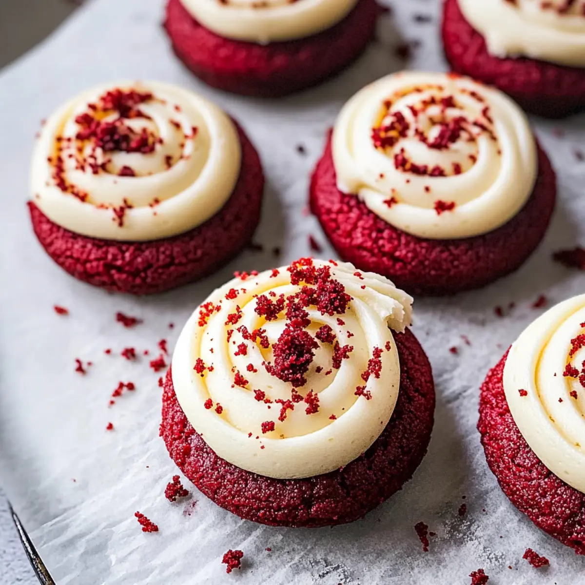 Red Velvet Cupcake Cookies