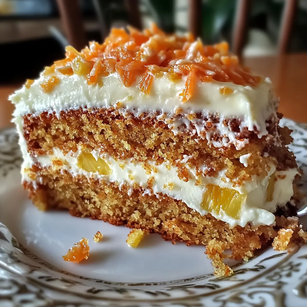 Hawaiian Carrot Pineapple Cake