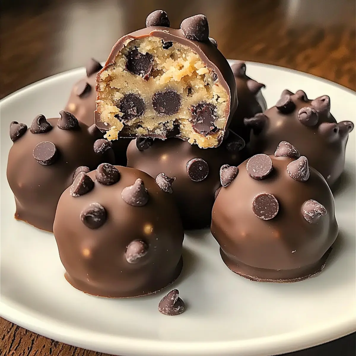 Chocolate Chip Cookie Dough Truffles