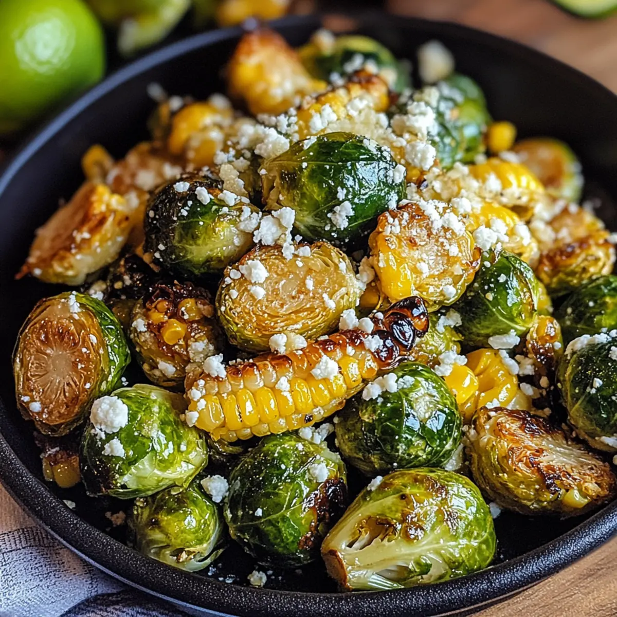Mexican Street Corn Brussels Sprouts