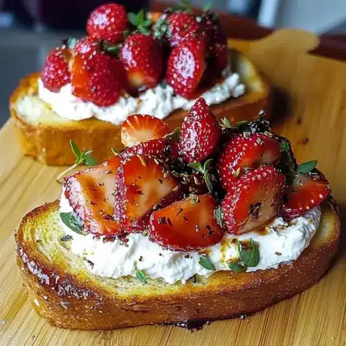 Roasted Strawberry Whipped Ricotta