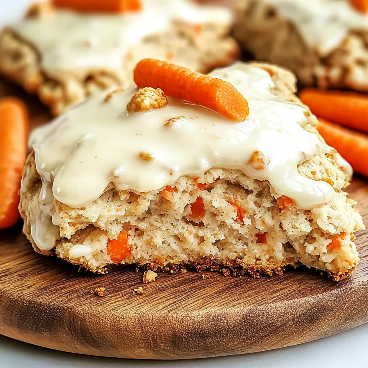Decadent Easter Carrot Cake Scones