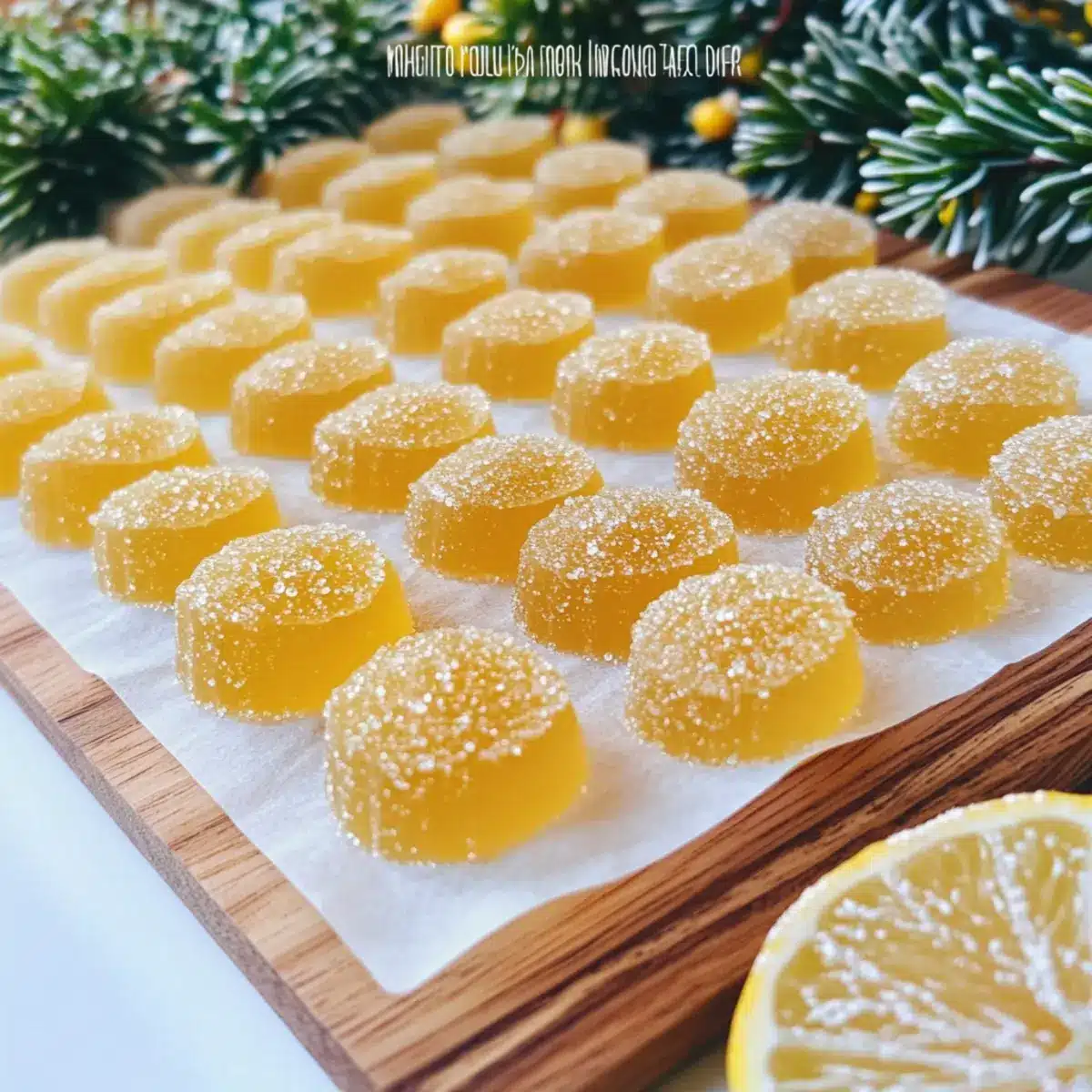Lemon pate de fruit (Jelly candies)