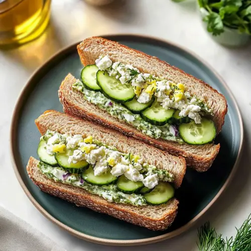 Easy Cucumber Salad Sandwiches