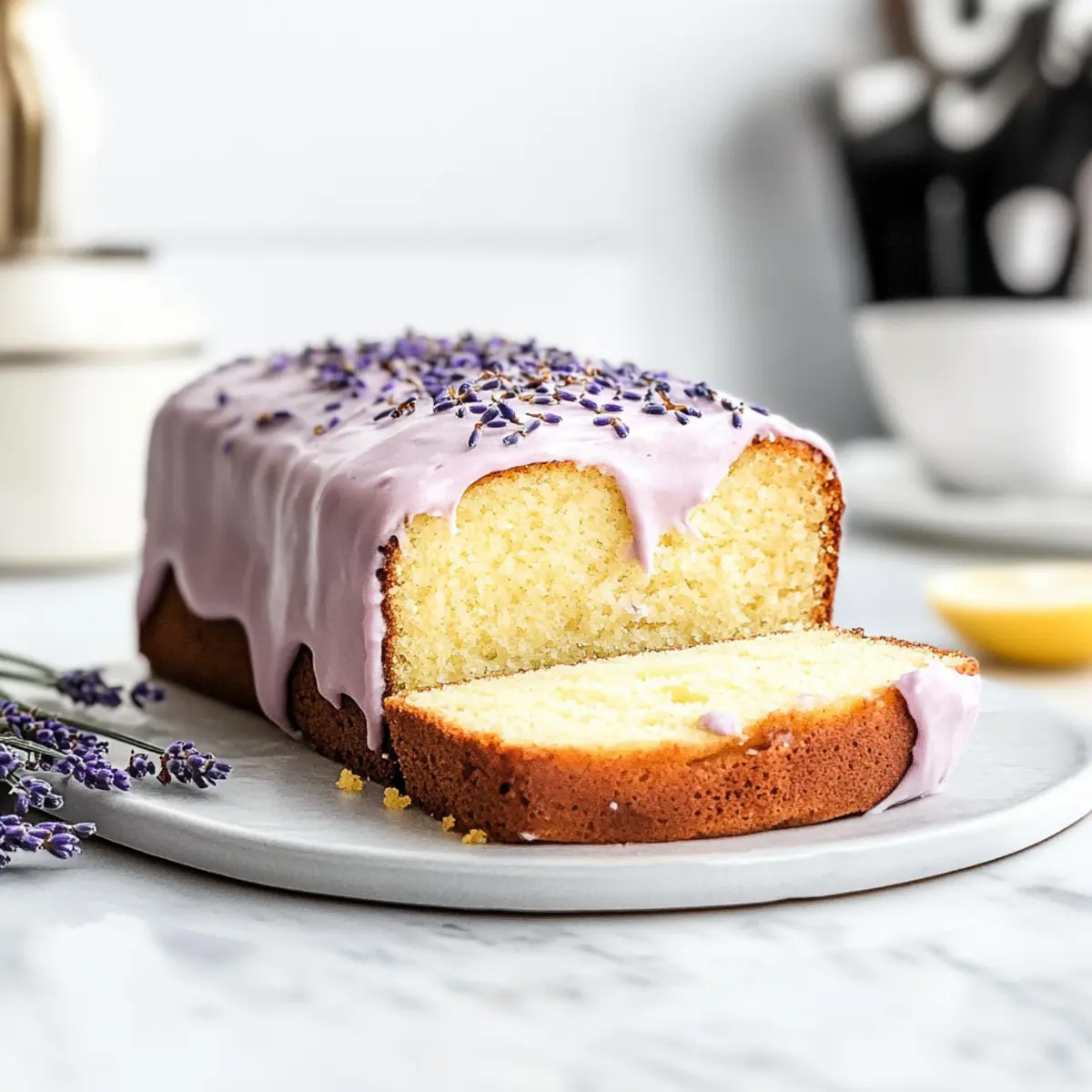 Lemon Lavender Loaf Cake