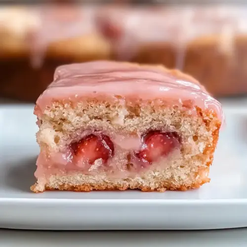 Amazing Strawberry Honeybun Cake