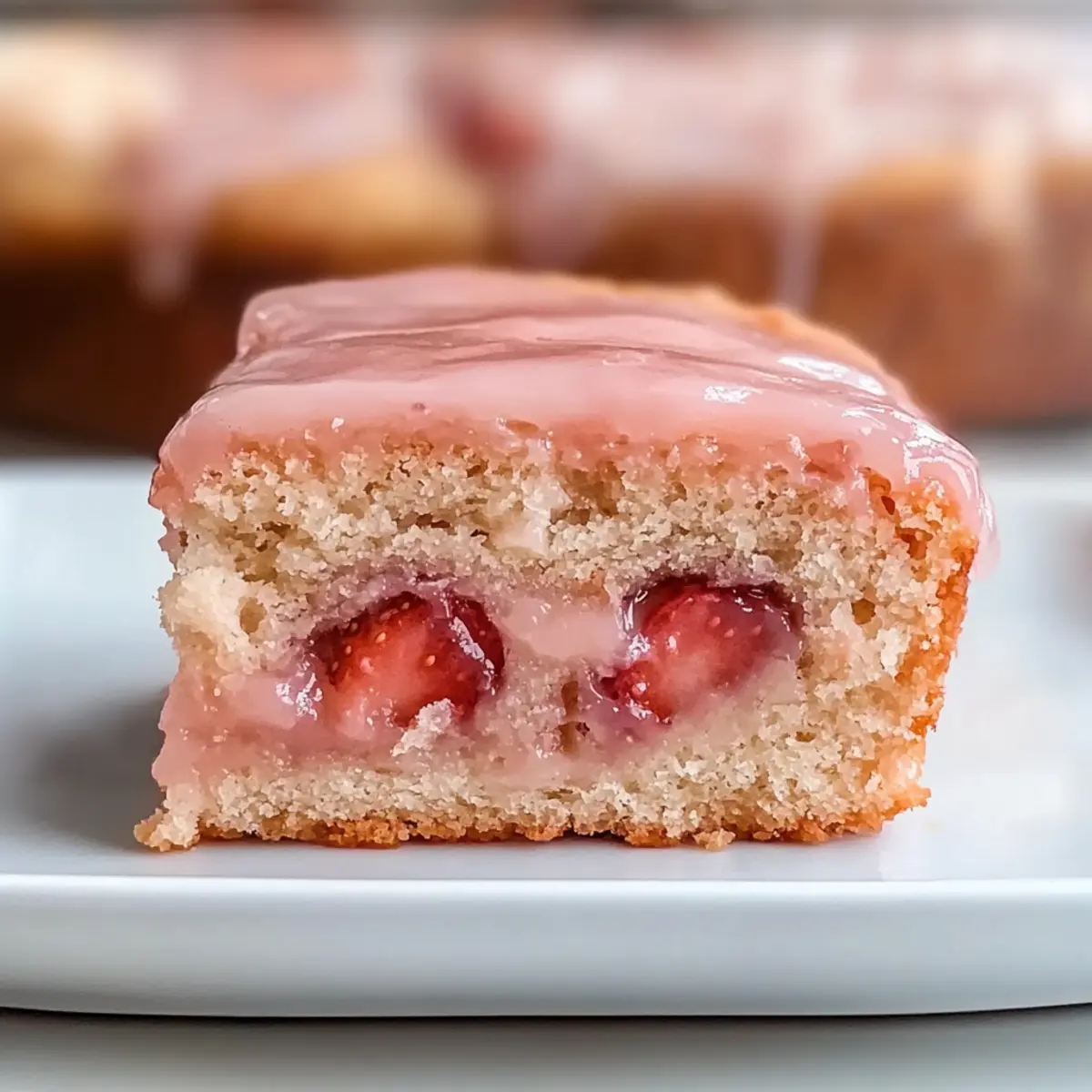 Amazing Strawberry Honeybun Cake