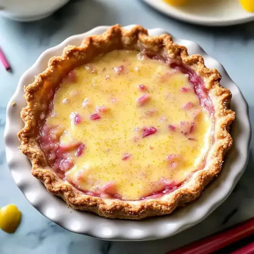 Best Rhubarb Lemon Pie