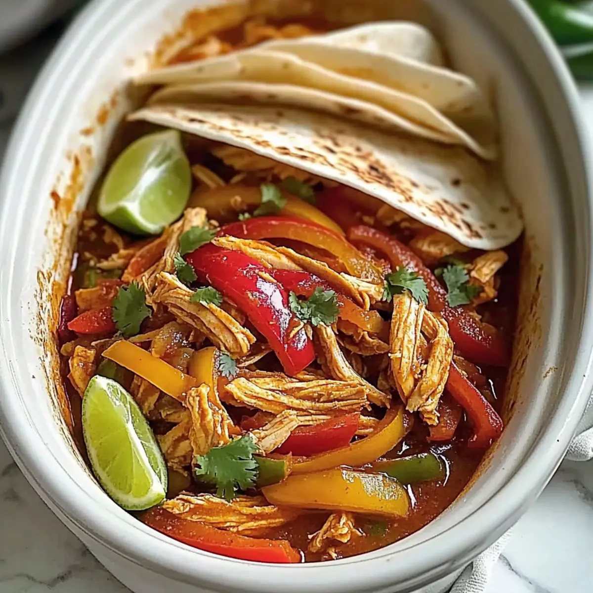 Mouthwatering Crockpot Chicken Fajitas