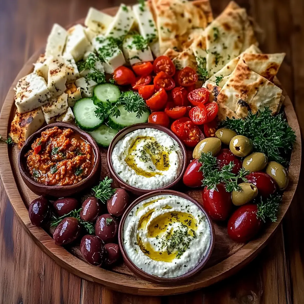 Mediterranean Mezze Tapas Platter