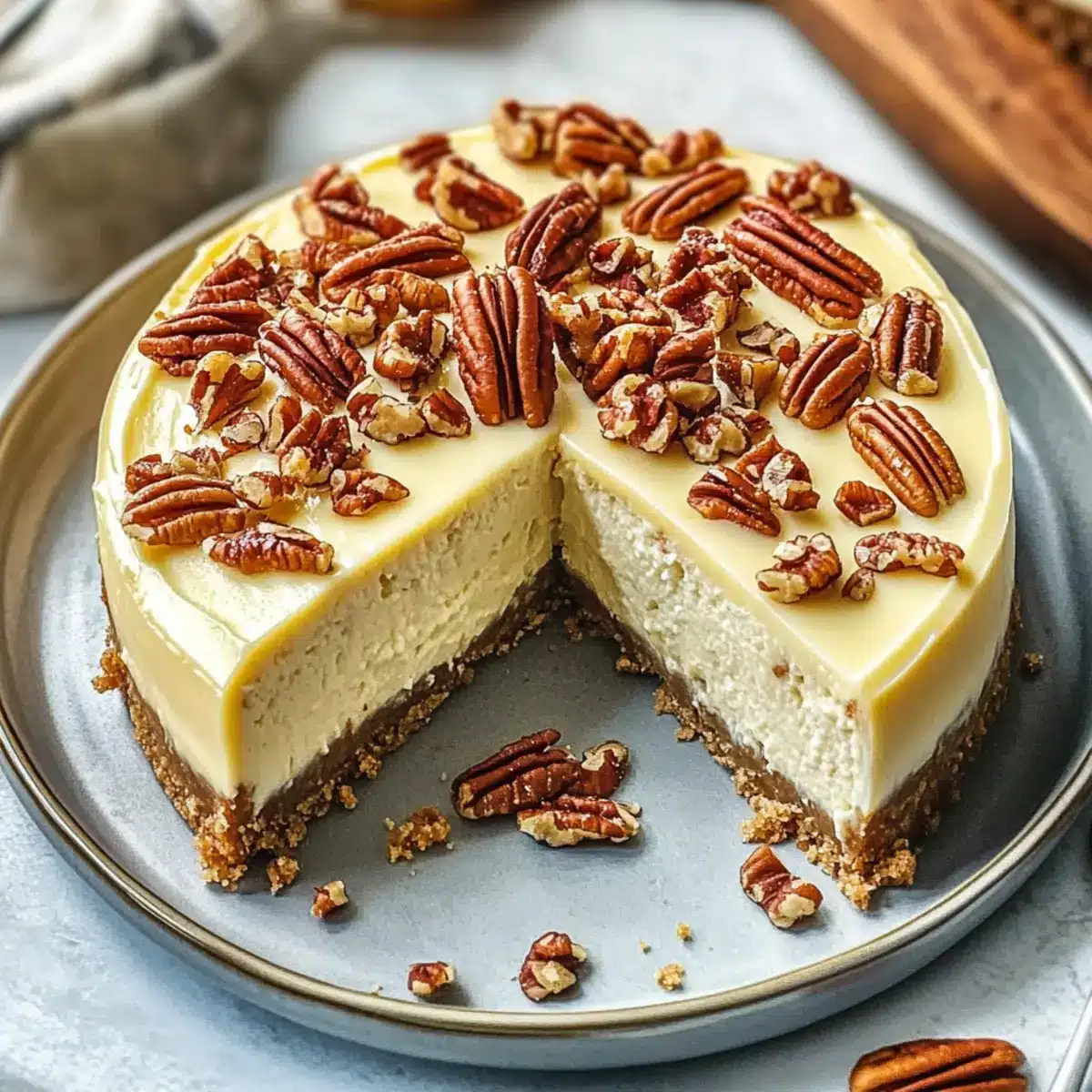 Browned Butter Pecan Cheesecake