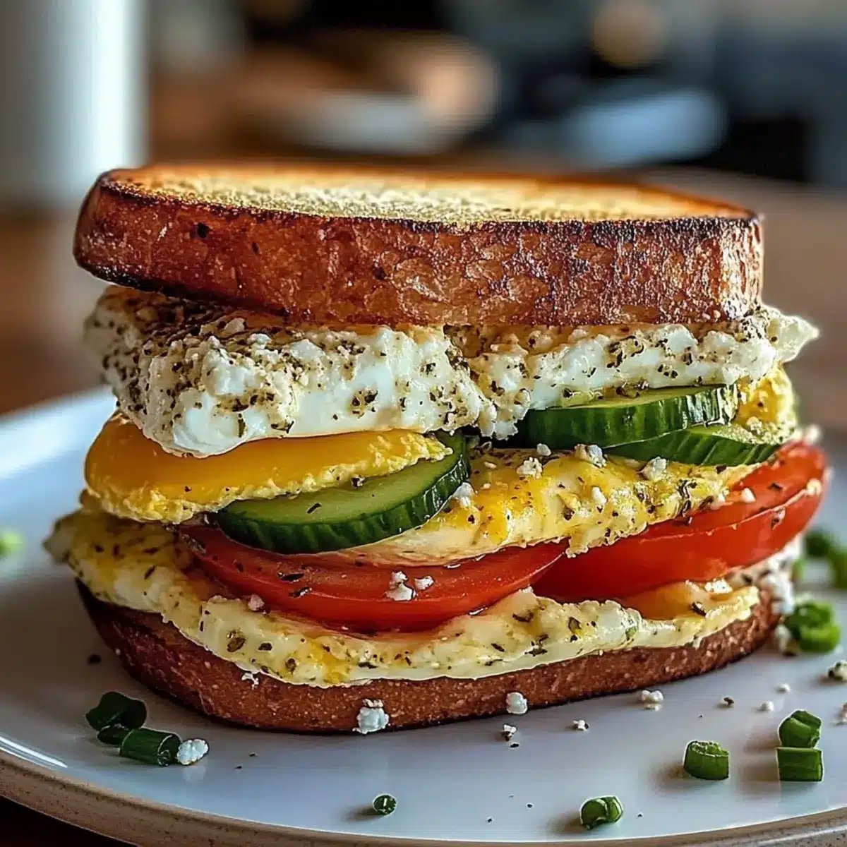 Mediterranean Breakfast Sandwich
