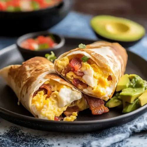 Air Fryer Breakfast Burritos