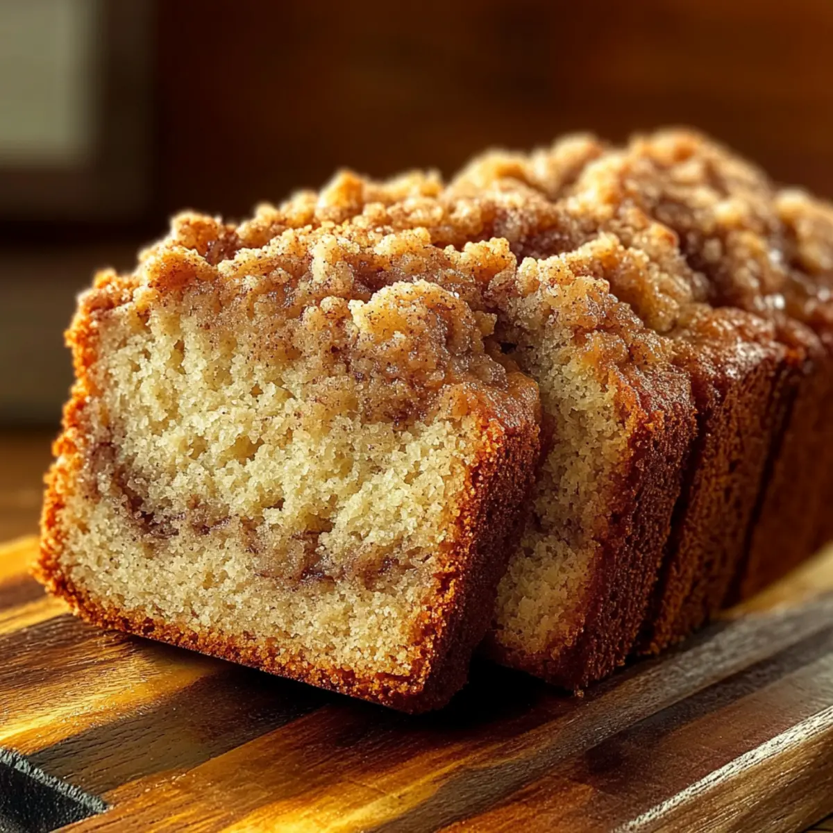 Banana Bread with Streusel Topping