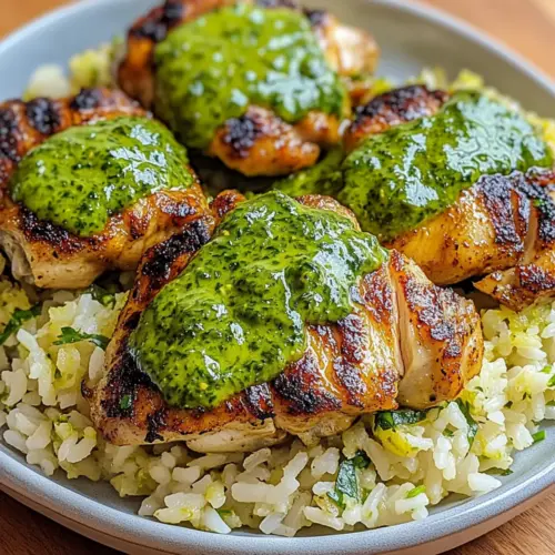 Peruvian Chicken and Rice with Green Sauce Rocks