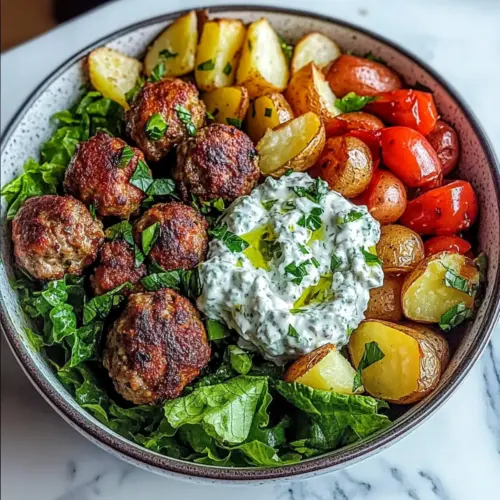 Greek Meatball Bowl Recipe