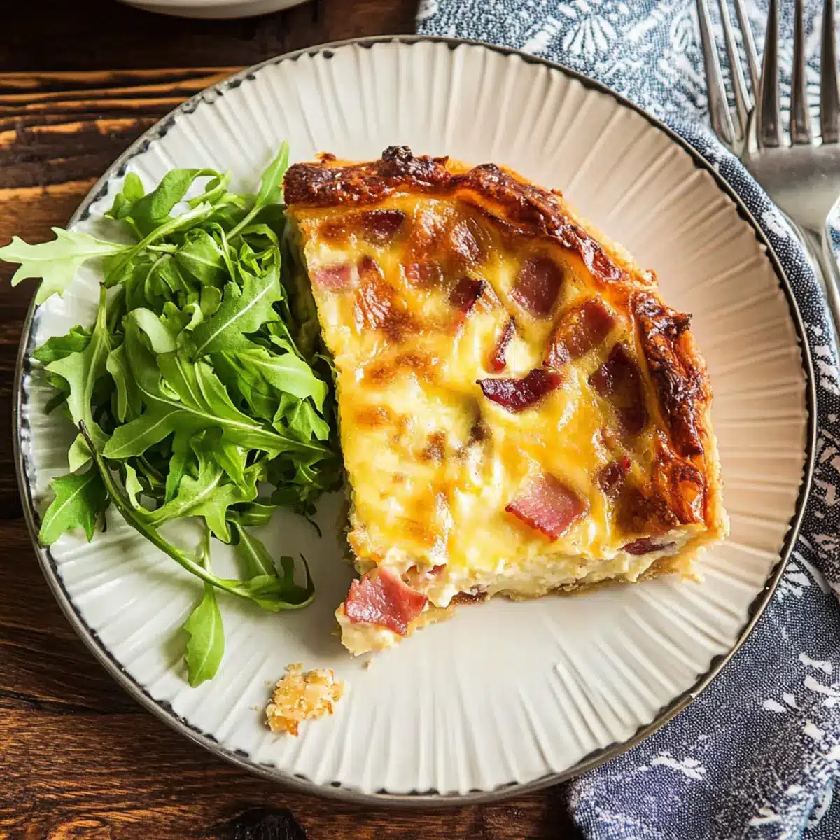 Crustless Quiche Lorraine