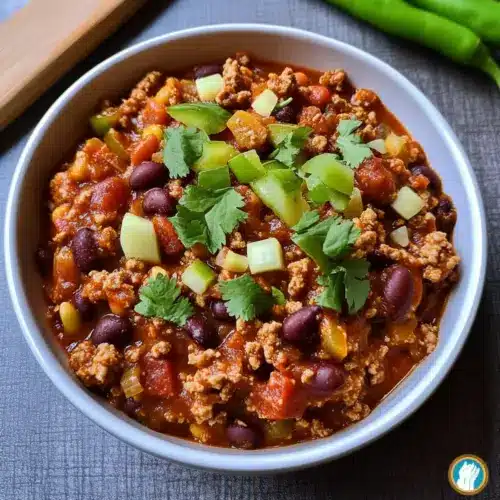 Slow Cooker Ground Turkey Chili