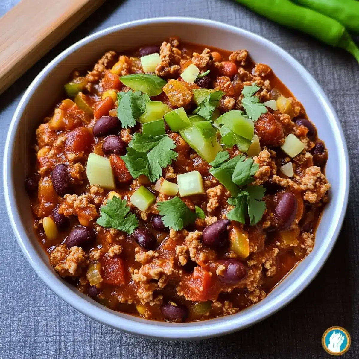 Slow Cooker Ground Turkey Chili