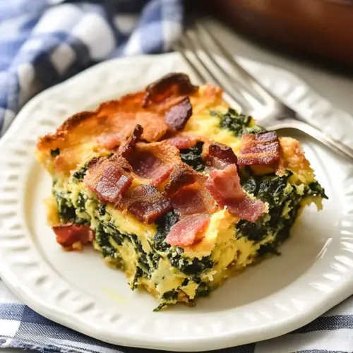 Overnight Breakfast Casserole with Bacon