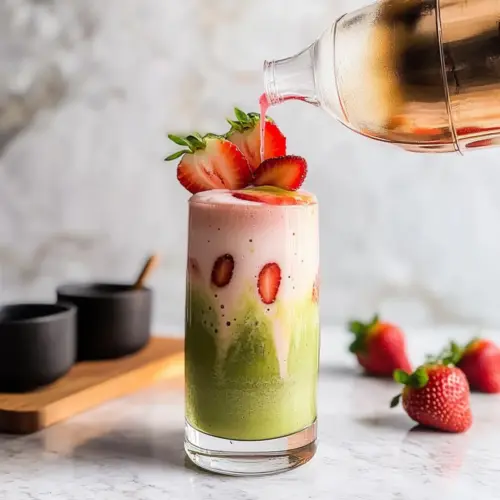 Strawberry Matcha Latte