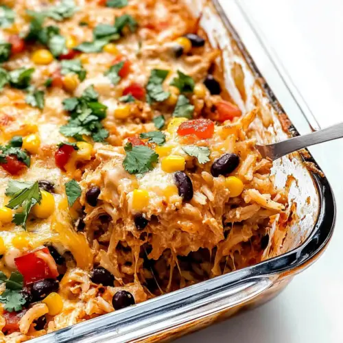 Easy Chicken Burrito Casserole