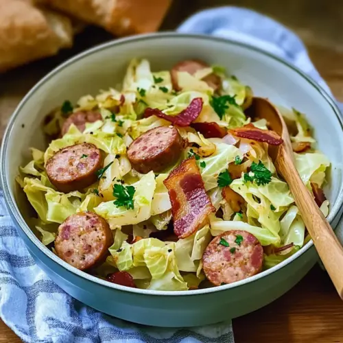 Cabbage and Sausage Side Dish