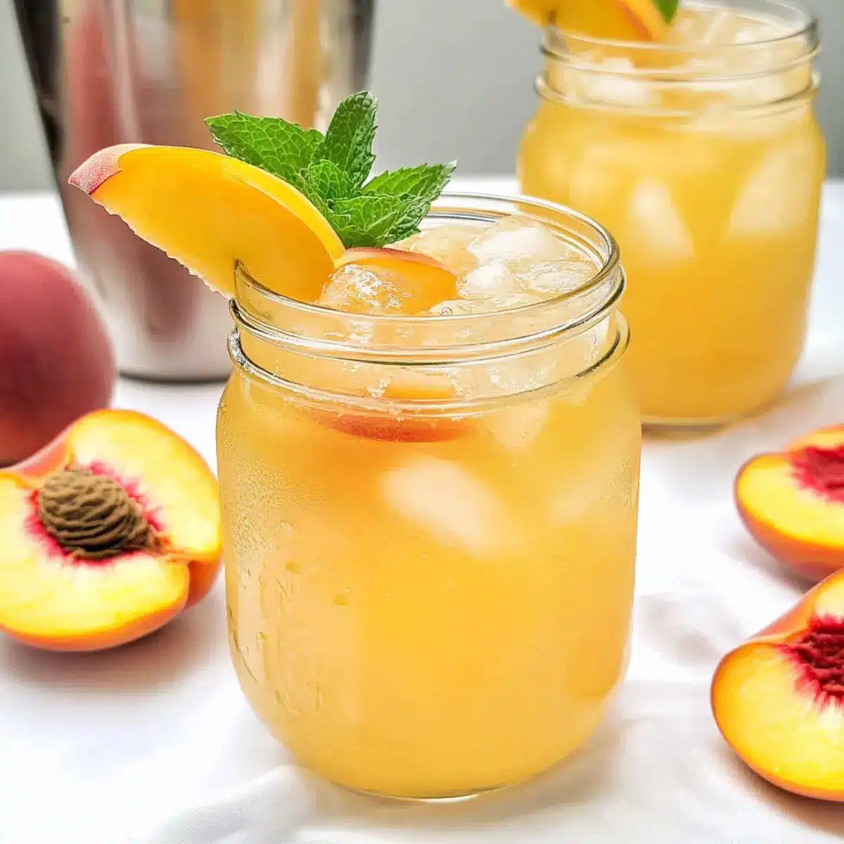 Homemade Peach Lemonade