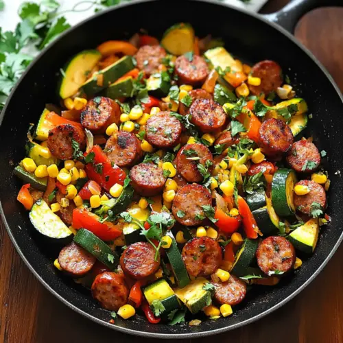 Sausage and Veggies Skillet