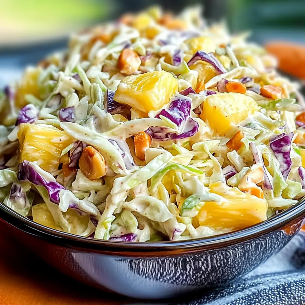 Hawaiian Pineapple Coleslaw