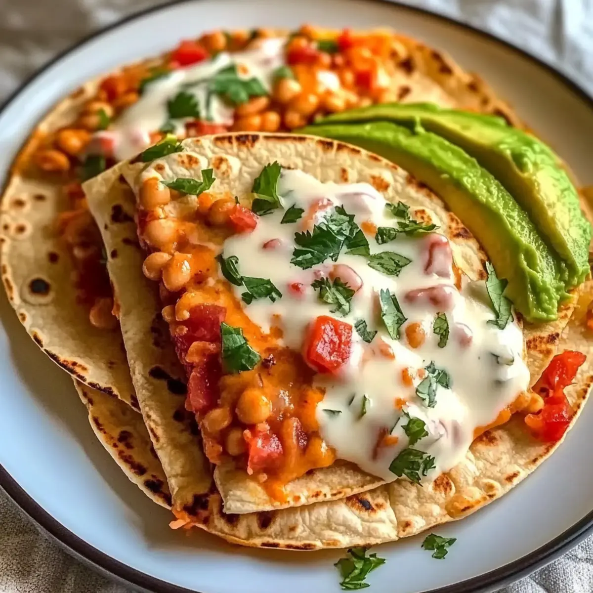 Buffalo White Bean Tacos