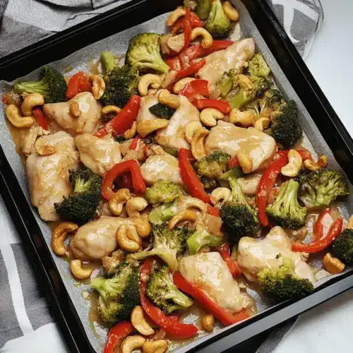 Sheet Pan Cashew Chicken