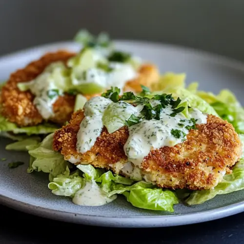 Caesar Salad Chicken Cutlets