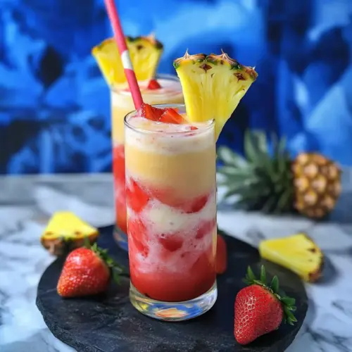 Virgin Strawberry Pina Colada